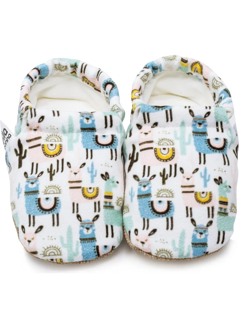 ايلا بونا Anti-Slip Sole Lama Baby Booties, Home Boots Slippers Nursery Shoes Slippers