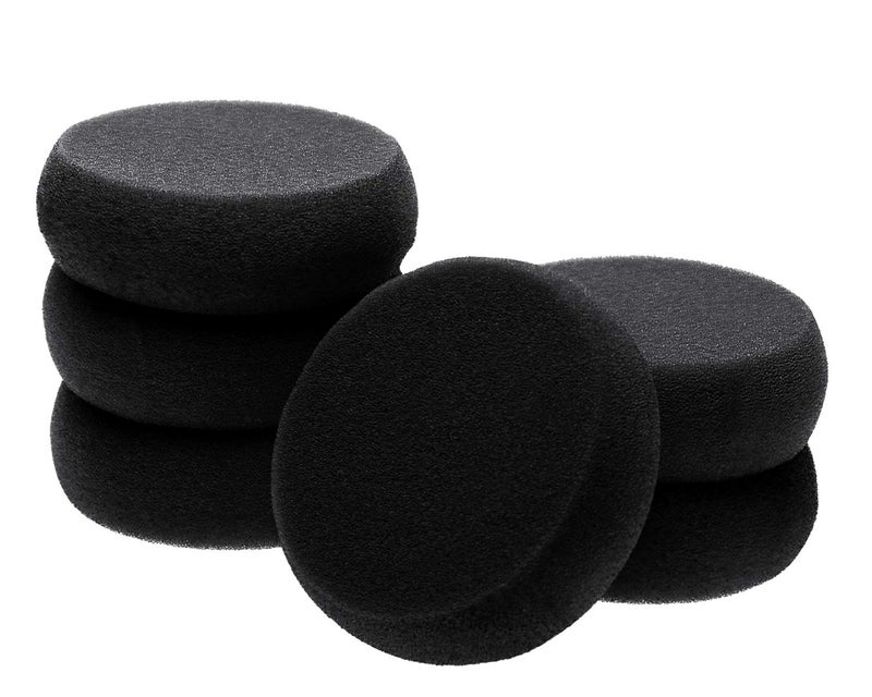 Penta Angel Painting Sponges 6PCS Round Foam Painting Brushes Tools Watercolor Sponges for Acrylic Painting Staining Craft DIY Clay Painting Ceramic Wall Kitchen Cleaning Black