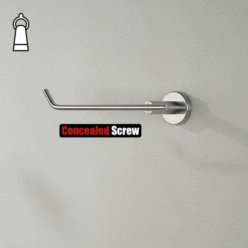 JQK JQK Hand Towel Bar  Stainless Steel Towel Ring for Bathroom  9 Inch Necklace Holder Brushed Finish Wall Mount Left Hand  TR101-BN  - Image 5