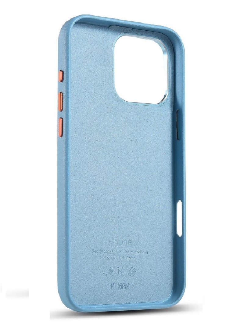 JSJM غطاء خلفي IP15 PRO MAX JSJM لآيفون 15 برو ماكس (تصميم 148) [لون أزرق سماوي] - Image 2