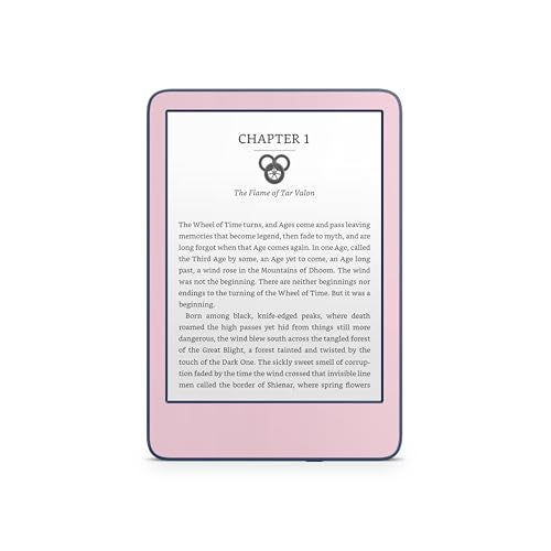Tacky Design Solid Color Skin for Kindle ColorSoft Skin Wrap 2024 Decal Classic Color Vinyl, Premium 3M Decal Sticker for Full Surface Coverage (Rosy Pink, ColorSoft (12th Gen, 2024)) - Image 4