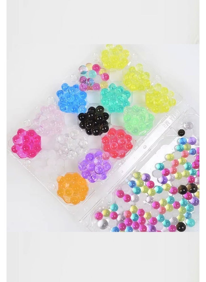 SAKOON Water Beads, Biodegradable Water Balls of Rainbow Water Gel Beads, Round Pearl Gel Beads for Swimming, Sports, Vase, Wedding, Decoration, Plants, and Home. - Image 3
