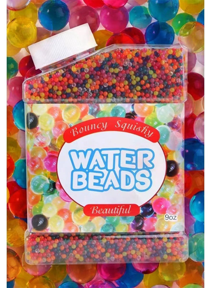 SAKOON Water Beads, Biodegradable Water Balls of Rainbow Water Gel Beads, Round Pearl Gel Beads for Swimming, Sports, Vase, Wedding, Decoration, Plants, and Home. - Image 1