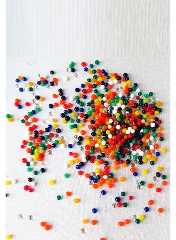 SAKOON Water Beads, Biodegradable Water Balls of Rainbow Water Gel Beads, Round Pearl Gel Beads for Swimming, Sports, Vase, Wedding, Decoration, Plants, and Home. - Image 4
