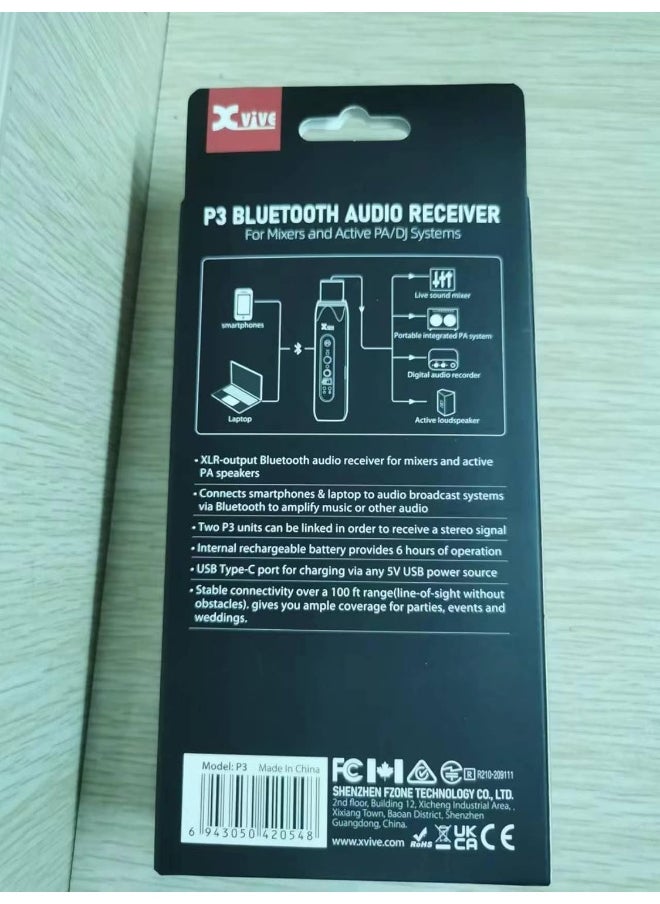 Xvive - XVive P3 Bluetooth Audio Receiver - Image 1