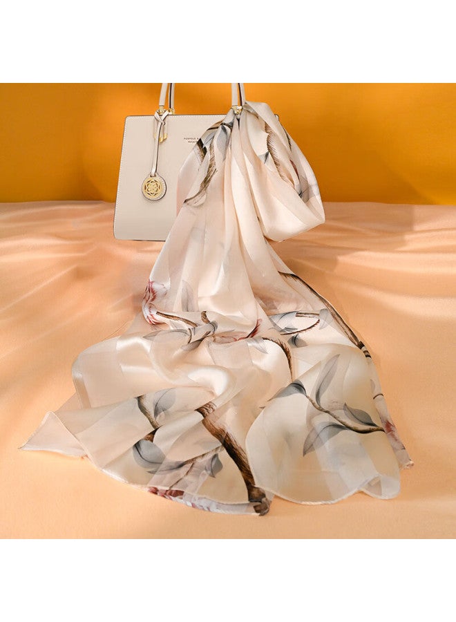 Hang Silk House وشاح حرير ملبار من هانغسي مانشن بأسلوب صيني لعيد ميلاد الزوجة أو الأم هدية ليوم الأم للنساء بلون وردي ناعم - Image 1