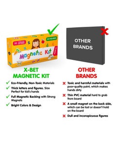 X-bet MAGNET Foam Magnets And Magnetic Letters For Toddlers And Kids Abc Alphabet Magnets For Refrigerator And Dry Erase Board Baby Magnets For Fridge And Whiteboard Ideal For Kids!  - Image 5