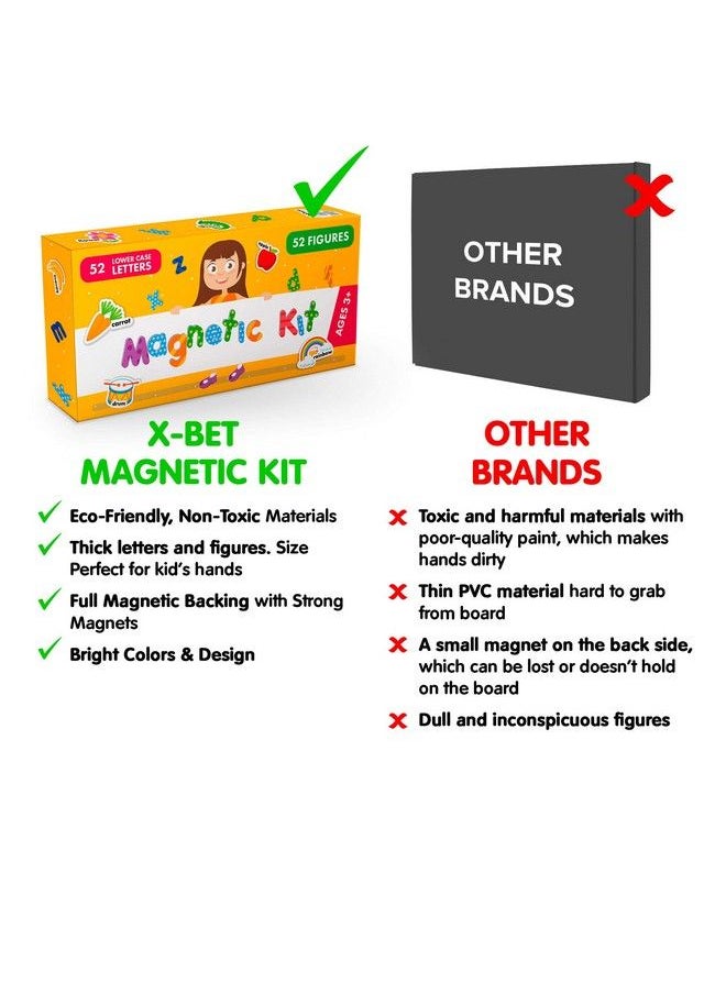 X-bet MAGNET - Foam Magnets And Magnetic Letters For Toddlers And Kids Abc Alphabet Magnets For Refrigerator And Dry Erase Board Baby Magnets For Fridge And Whiteboard Ideal For Kids! - Image 1
