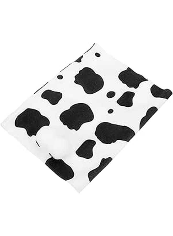 Pet Decorative Scarf Hood Warm Cow Print Bandana For Dogs Cats Medium Size Comfortable Winter Neck Warmer Pet Accessory - Image 1