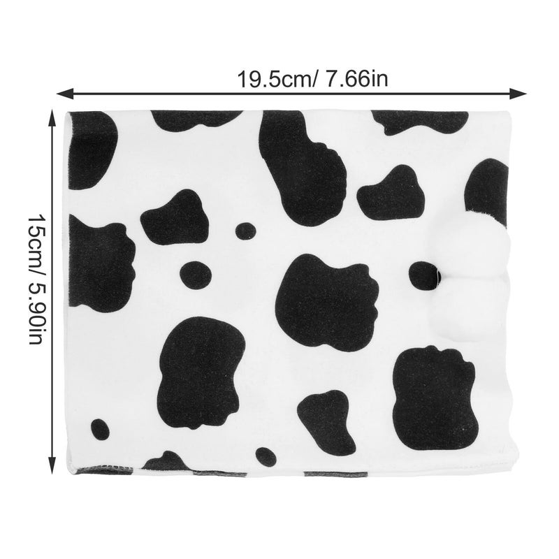 Pet Decorative Scarf Hood Warm Cow Print Bandana For Dogs Cats Medium Size Comfortable Winter Neck Warmer Pet Accessory - Image 3