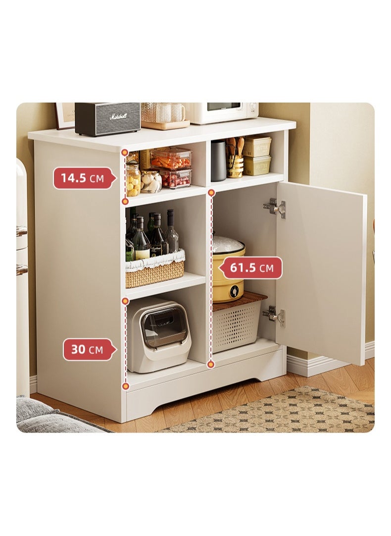 CityRiya-Long Storage Cabinet, Coffee Corner Table, Kitchen Storage Rack, Storage Shelf, Home Coffee Bar Cabinet, Buffet Sideboard Cabinet, White Storage Rack Organizer Workstation for Office  - Image 3