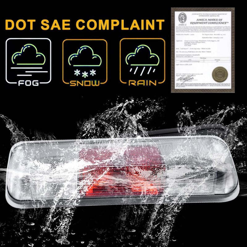 CHEDA New 3rd Third Brake Lamp Light Assembly Compatible with Ford F150 2004 2005 2006 2007 2008 Bulbs Included - Image 3