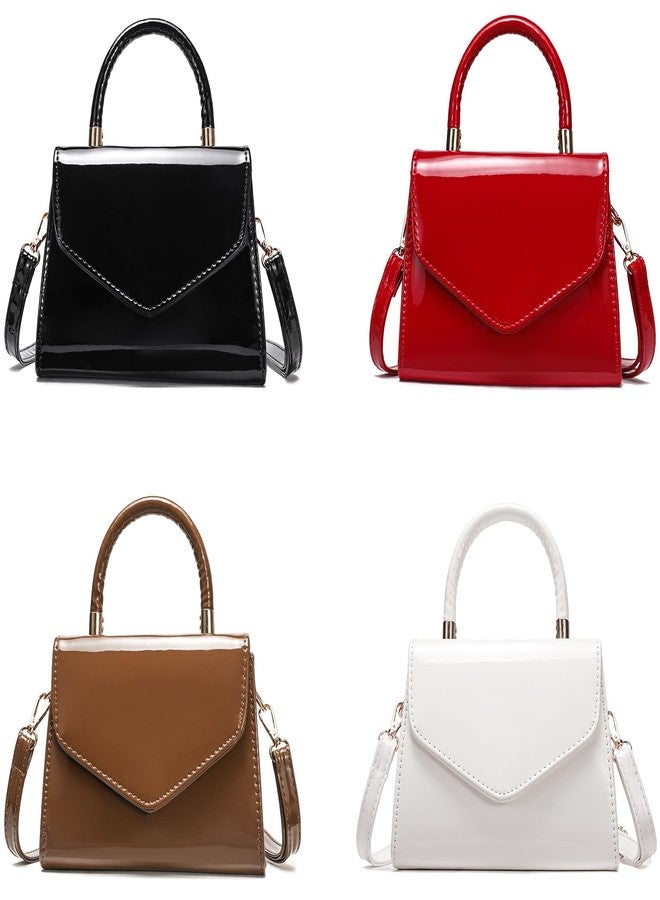 JHVYF Women's Mini Satchel Bag Small Crossbody Purse with Top Handle, Trendy Shoulder Bag for Ladies, Elegant Day-to-Night Purse Red bags - Image 2