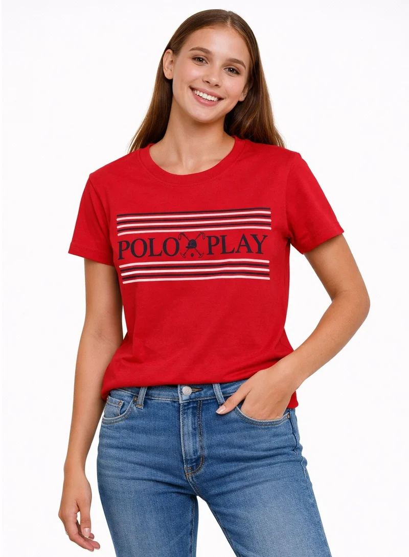 بولو بلاي  Multipack Graphic Print T-Shirt for WOMEN