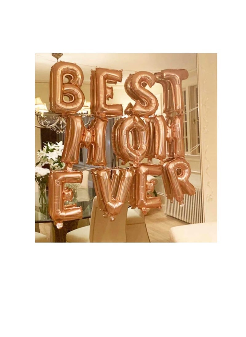 بارتي ويذ إيما بالونات من الذهب الوردي من الألف إلى الياء 32 بوصة بالونات الأبجدية الكبيرة الوردية من الذهب الوردي رقائق الهيليوم لتزيين الذكرى السنوية لحفل زفاف (ذهبي وردي-Y) - Image 3