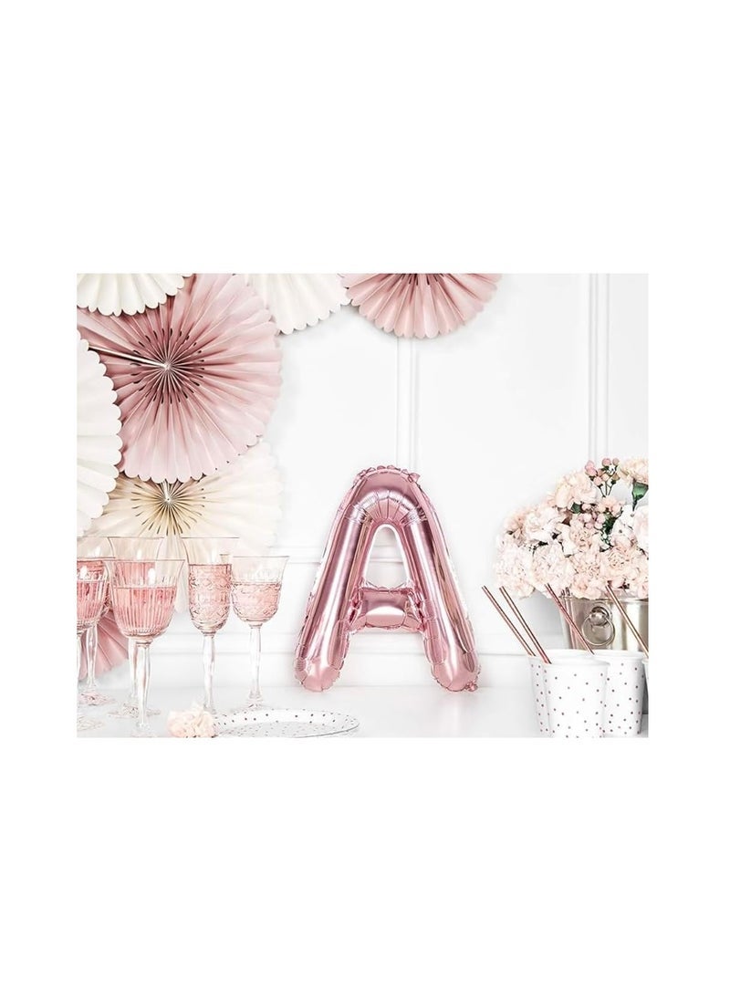بارتي ويذ إيما بالونات من الذهب الوردي من الألف إلى الياء 32 بوصة بالونات الأبجدية الكبيرة الوردية من الذهب الوردي رقائق الهيليوم لتزيين الذكرى السنوية لحفل زفاف (ذهبي وردي-Y) - Image 2