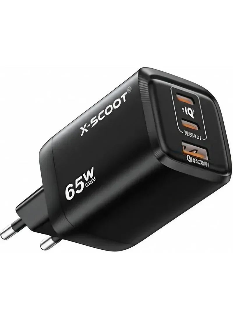X-SCOOT X-SCOOT Gan Fast Charger 3 Ports wired 65W ZD1B5E033D0FBDB4306B1Z