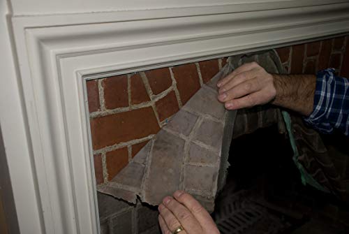 CHIMNEYRX 300467 Paint N Peel Fireplace Cleaner – Removes Smoke & Soot Stains from Brick, Tile, & Stone Surfaces Around Fireplace Fronts & Hearths – Water-Based, & Easy Peel-Off, 1/2 Gallon - Image 3
