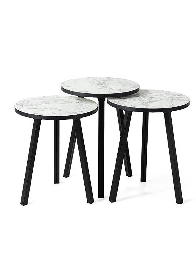 Home Box Neve Round Nest of Tables - Set of 3  - Image 2