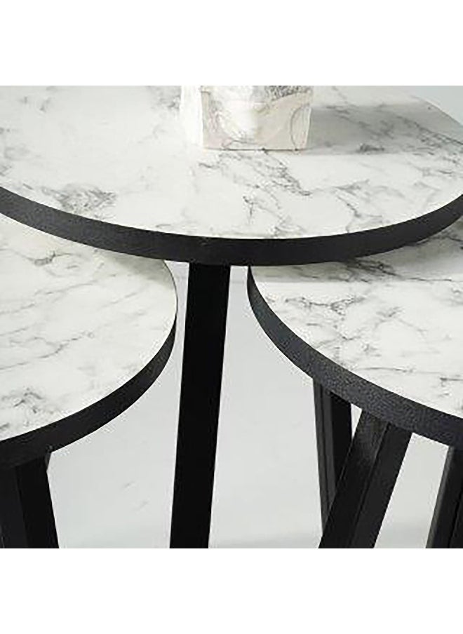 Home Box Neve Round Nest of Tables - Set of 3  - Image 3