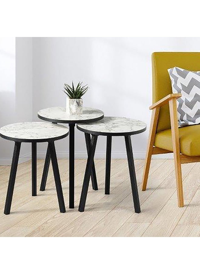 Home Box Neve Round Nest of Tables - Set of 3  - Image 1