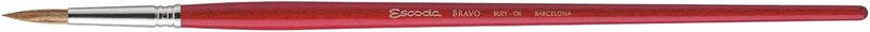 Escoda Bravo Series 3419 Artist Oil and Acrylic Paint Brush Light Ox Hair Round Size 24 - Image 1