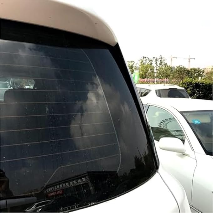 rayihni Rear Window Side Spoiler Wing For Nissan Patrol Y62 20102021 Black Glossy Plastic - Image 5