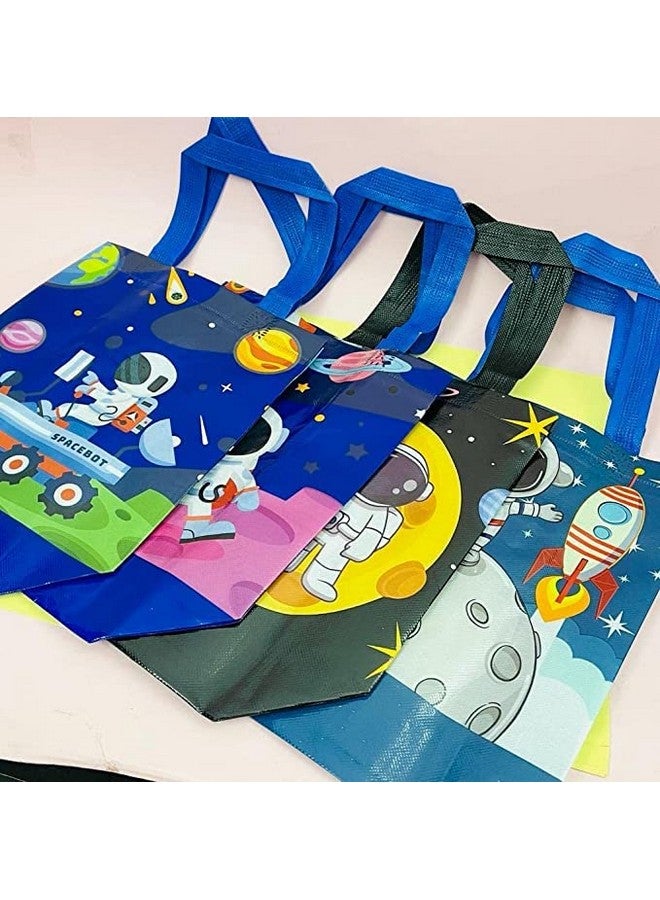 Tera13 Gift Bag For Boys(24 Pcs)Space Theme Carry Bag For Boys,Return Gifts Bag For Kids,Multipurpose Reusable Carry Bag,Birthday Gifts Party Carry Bag,Drawstring Bags Return Gifts,Gym Bag,Multicolor - Image 5