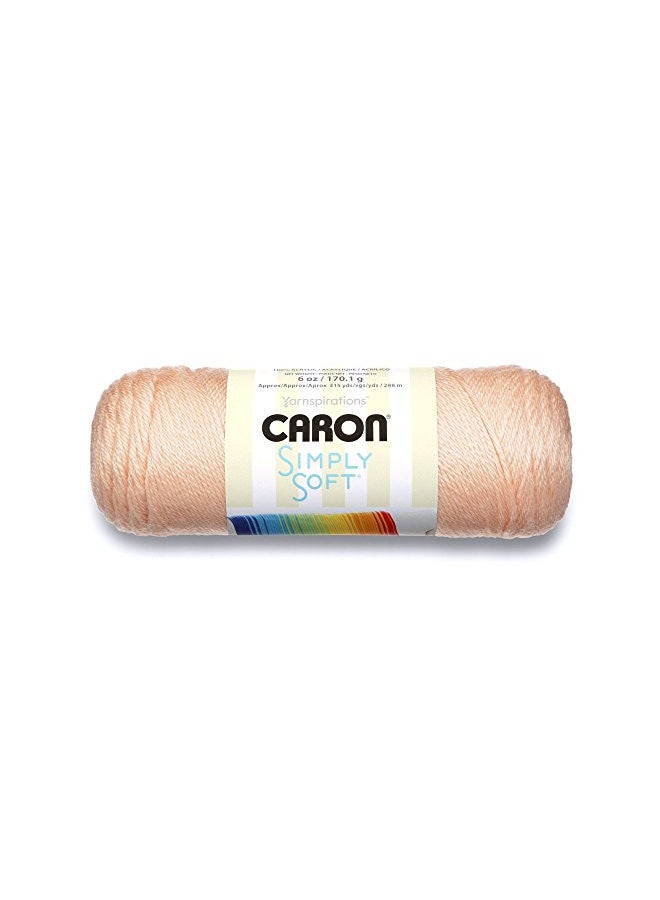 CARON Simply Soft Yarn -Light Country Peach - Image 1