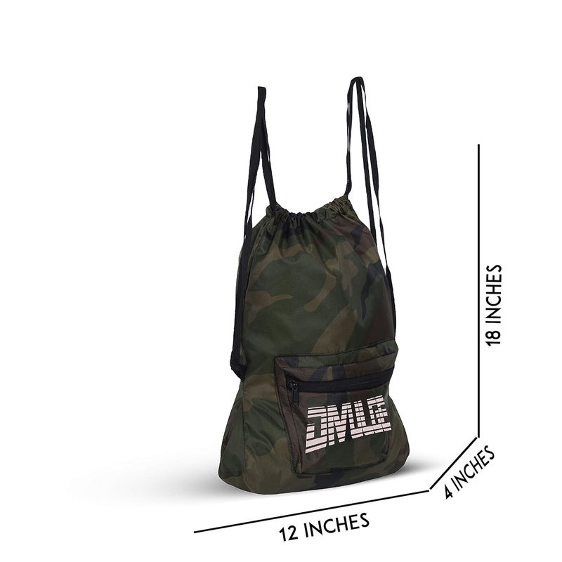 DIVULGE Meteor16 liters Polyester Drawstring bag, daypack Gym bag Rucksack Backpack With Zip Pocket - Image 5