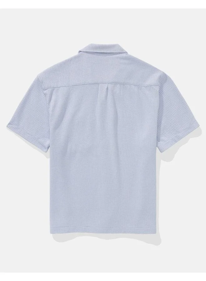 امريكان ايجل AE Seersucker Button-Up Camp Shirt
