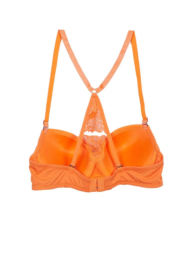 H. Nathalie Bandeau Racerback Lace Bra