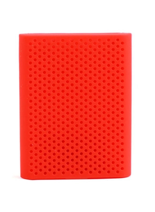 BURAQ PT500 Scratch-resistant All-inclusive Portable Hard Drive Silicone Protective Case for Samsung Portable SSD T5, with Vents (Red)  - Image 2