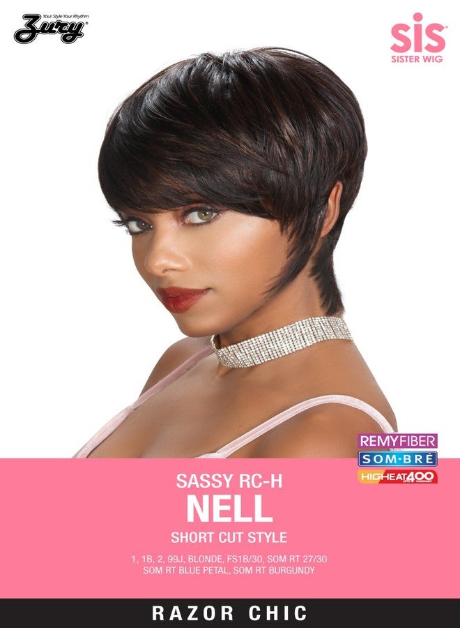 Zury Sis Sassy Lively Spirit Razor Chic Wig SASSY RC-H NELL (1B) - Image 4