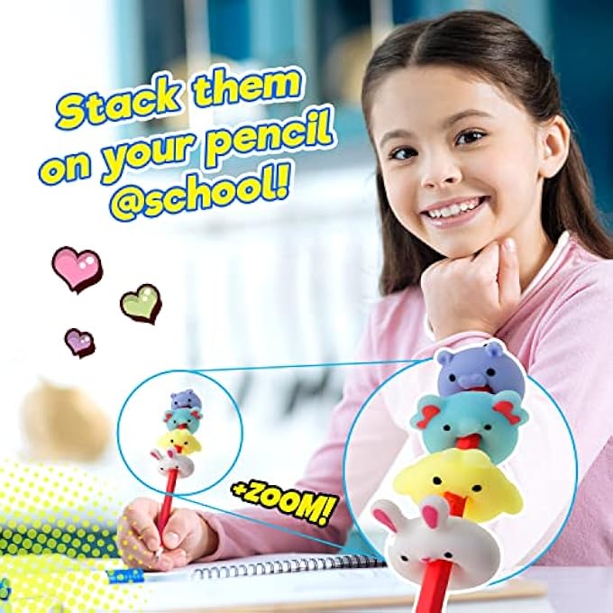 Ja-Ru Mini Mochi Squishy Animals (1 Pack) Cute Jiggly Donut Squishies for Kids & Adults, Boys & Girls. Stress Relief Fidget Gummy Toys. Bulk Party Favors Birthday Goodie Bags Class Prizes. 3352-1 - Image 4