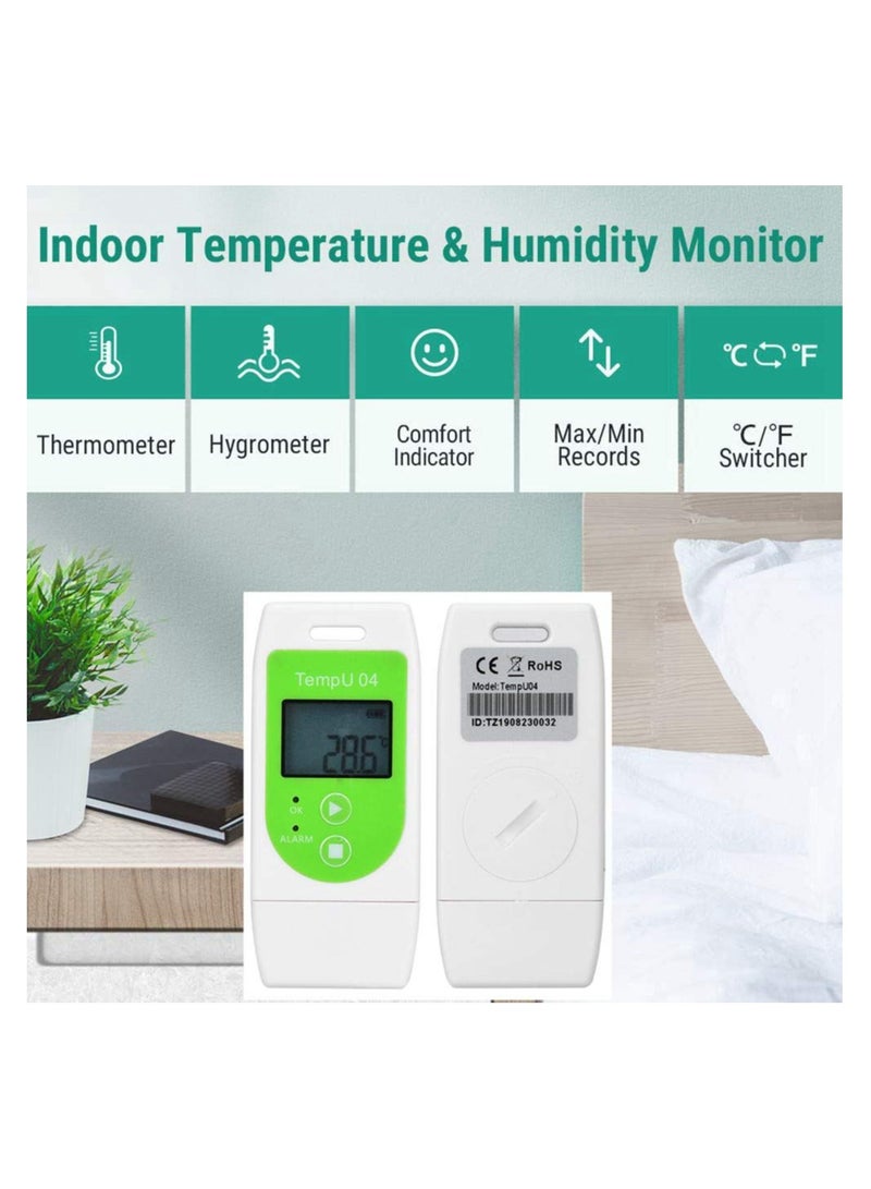 Temperature and Humidity Data Logger, Reusable Temperature and Humidity Data Logger USB Data Temperature Recorder