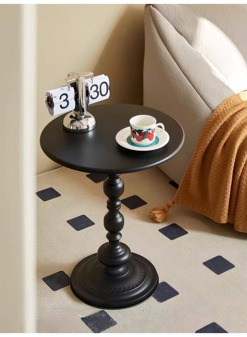 Metal Side Table Round – Sturdy Pedestal Accent Table, Matte Finish Small End Table for Living Room, Bedroom, Sofa, Coffee, Nightstand, Indoor & Outdoor U - Image 2