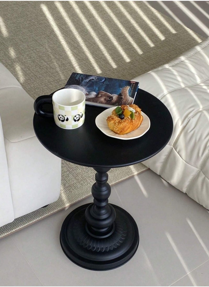 Generic Stylish Round Coffee and Side Table – Durable Metal Design with Black Matte Finish, Perfect for Living Rooms, Bedrooms, Offices, and Balconies, Ideal for Compact Spaces and Modern Home Décor  - Image 5