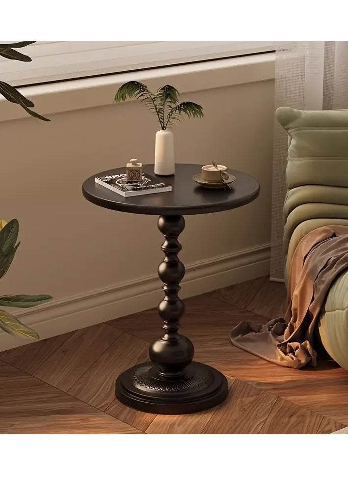 Generic Stylish Round Coffee and Side Table – Durable Metal Design with Black Matte Finish, Perfect for Living Rooms, Bedrooms, Offices, and Balconies, Ideal for Compact Spaces and Modern Home Décor  - Image 1