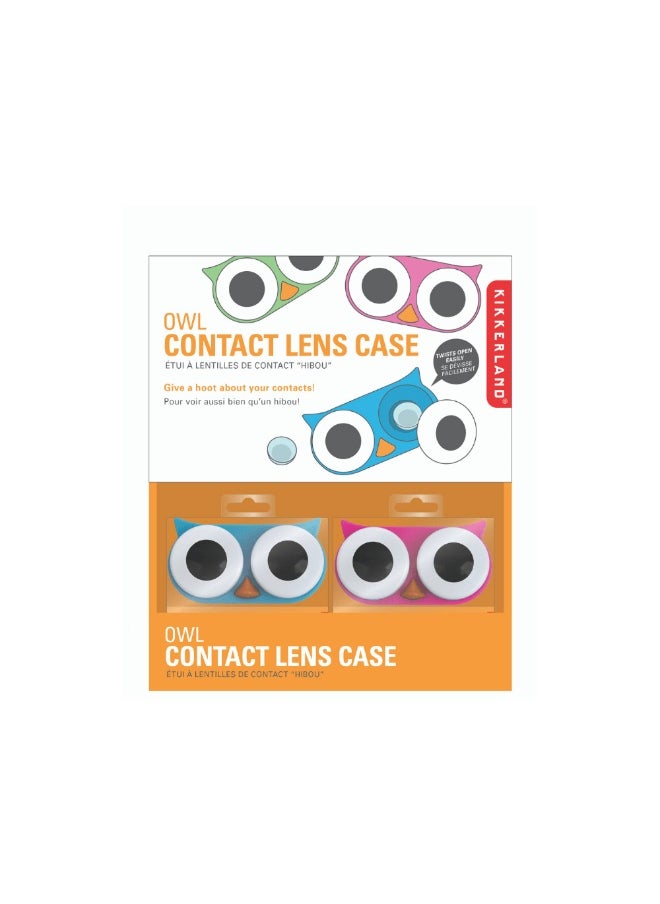 KIKKERLAND Owl Contact Lens Case Assorted 
