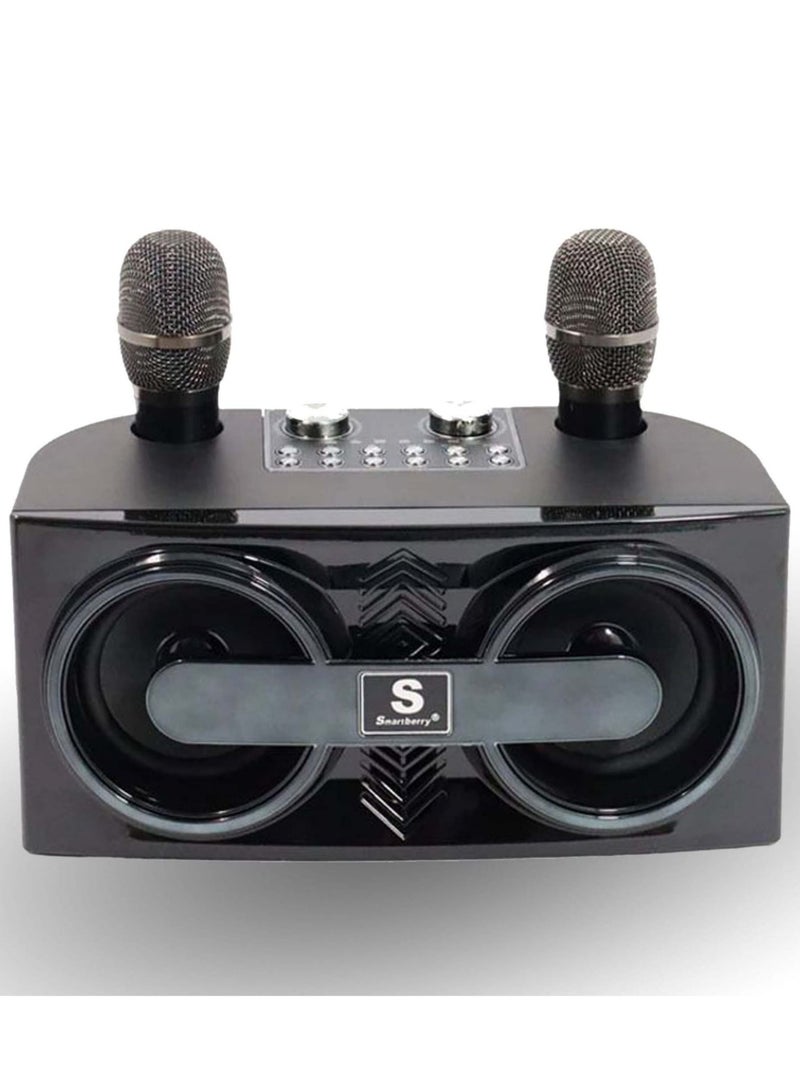 Smartberry Smartbarry M25 Portable Karaoke System – Ultimate Music & Party Companion with Dual Wireless Mics, TF Card, and USB Playback - Image 1