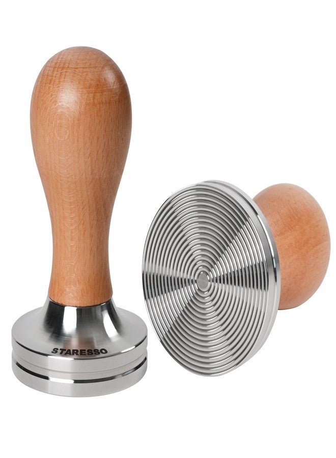 STARESSO 53mm Coffee Tamper for Espresso Machines, Wooden Espresso Tamper - Image 1