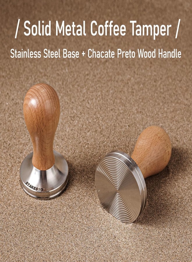 STARESSO 53mm Coffee Tamper for Espresso Machines, Wooden Espresso Tamper - Image 3