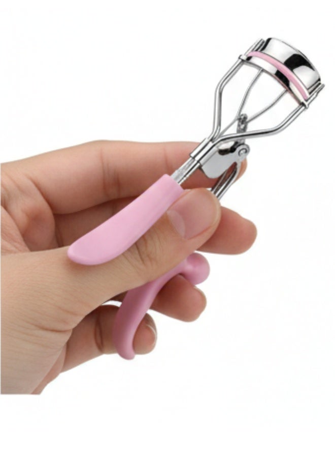 أداة تجعيد الرموش الاحترافية صغيرة الحجم - مريحة وسهلة الإمساك - رفع طبيعي للرموش - أداة تجميل يومية أساسية - وردي - Image 5