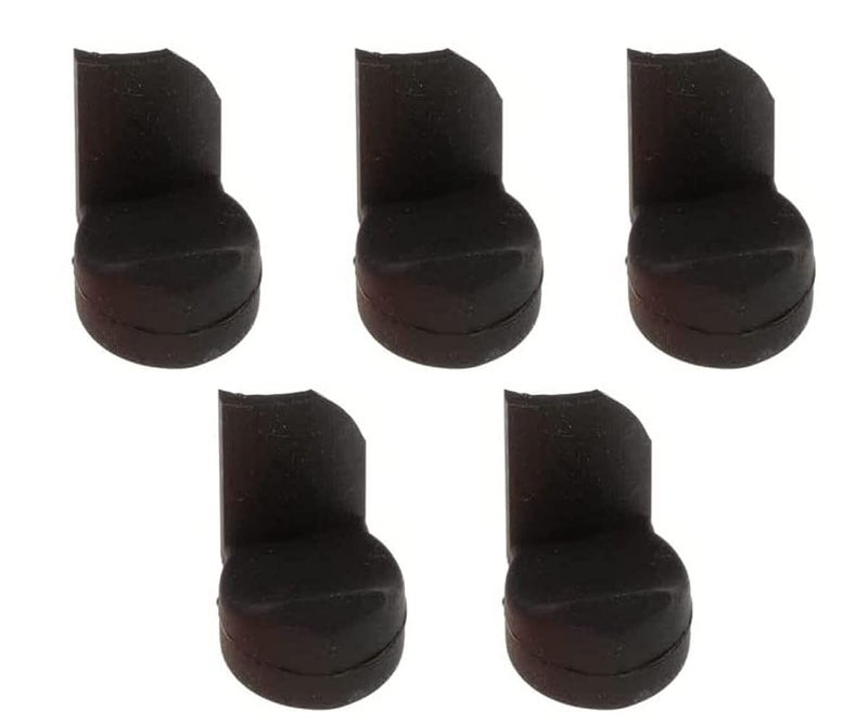 Jiayouy Pack of 5 Soft Silicone Clarinet Oboe Thumb Rest Cushion Thumb Protector for Woodwind Instrument (Black) - Image 5