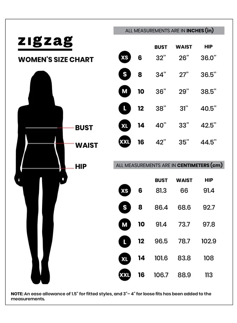 Zigzag Floral Print Dress