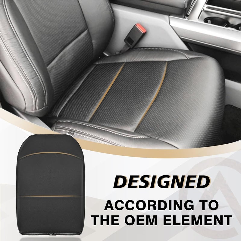 Muslogy غطاء مسند الذراع لوحة التحكم المركزية من ، متوافق مع سيارات Ford F150 للأعوام 2021-2024 و2025؛ وسادة مسند الذراع مريحة، مع حامي من الجلد النباتي، سمك أكبر بمقدار بوصة واحدة (فقط لمقاعد النوع “Bucket Seat”). - Image 3
