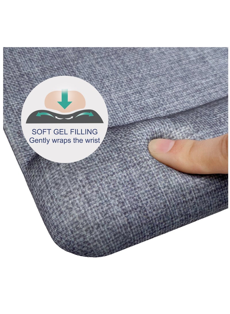 excovip Mouse Pad With Wrist Support, Soft And Comfortable Ergonomic Hand Washable Mouse Mat For Home, Computer, Laptop, MacBook, Office & Travel, Grey - Image 5