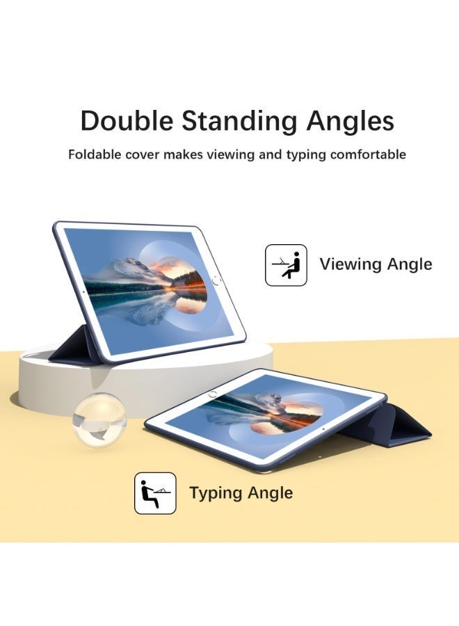 هونور الوسادة 9 12.1 بوصة الهاتف المحمول شل ، استيقظ تلقائي / النوم ، والشعور بالراحة الجلد ، رقيقة جدا ثلاثة أضعاف قوس الغطاء الواقي ، لينة تبو الغطاء الخلفي ، أزرق داكن - Image 5