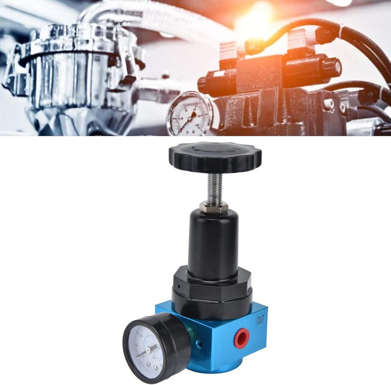Air Pressure Regulator Miniature Pneumatic Reducing Valve Gauge Control for Various Installation Environments (QTYH-15) - Image 2
